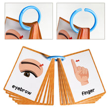 Load image into Gallery viewer, Interactive Double Side Montessori English Vocabulary Flashcards Kids Early Education Kindergarten Teacher Teaching Aids Classroom Supplies
