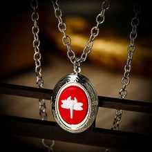 Load image into Gallery viewer, New Fashion Retro Dragonfly Pendant Necklace Ladies Oval Collarbone Necklace Black Red Purple Niche Personalized Witch Jewelry Accessories
