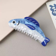 Load image into Gallery viewer, Cute Sardine Hair Claw Clip Non Slip Lightweight Acetate Hair Barrettes For Women Female Hair Ornament Accessories
