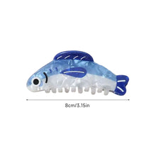Load image into Gallery viewer, Cute Sardine Hair Claw Clip Non Slip Lightweight Acetate Hair Barrettes For Women Female Hair Ornament Accessories
