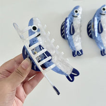 Load image into Gallery viewer, Cute Sardine Hair Claw Clip Non Slip Lightweight Acetate Hair Barrettes For Women Female Hair Ornament Accessories
