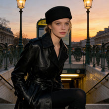 Load image into Gallery viewer, Autumn Winter Womens Wool Felt Beret Hard Top Pillbox Hat Retro Vintage Trendy For Party Wedding Formal
