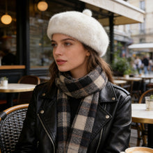 Load image into Gallery viewer, Womens Faux Fur Beret Hat Autumn Winter Warm Thicken French Style Artist Painter Cap Casual Adjustable Plush Beanies Hat
