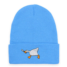 Load image into Gallery viewer, Goose Embroidered Warm Knitted Hat Autumn Winter Woolen Cap Unisex Skullies Beanies For Outdoor Sports Casual Wear
