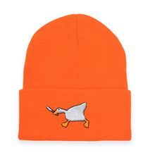 Load image into Gallery viewer, Goose Embroidered Warm Knitted Hat Autumn Winter Woolen Cap Unisex Skullies Beanies For Outdoor Sports Casual Wear
