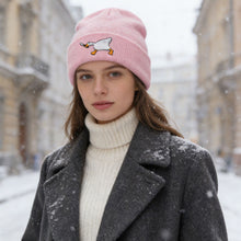 Load image into Gallery viewer, Goose Embroidered Warm Knitted Hat Autumn Winter Woolen Cap Unisex Skullies Beanies For Outdoor Sports Casual Wear
