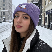 Load image into Gallery viewer, Goose Embroidered Warm Knitted Hat Autumn Winter Woolen Cap Unisex Skullies Beanies For Outdoor Sports Casual Wear

