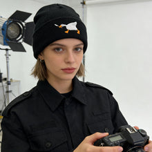 Load image into Gallery viewer, Goose Embroidered Warm Knitted Hat Autumn Winter Woolen Cap Unisex Skullies Beanies For Outdoor Sports Casual Wear
