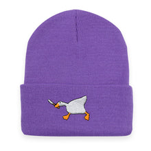 Load image into Gallery viewer, Goose Embroidered Warm Knitted Hat Autumn Winter Woolen Cap Unisex Skullies Beanies For Outdoor Sports Casual Wear
