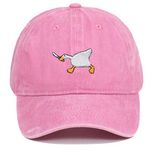 Load image into Gallery viewer, Goose Embroidery Baseball Cap Unisex Adjustable Solid Color Casual Fashion Trucker Couple Tide Caps
