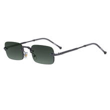 Load image into Gallery viewer, Rimless Cut Edge Rectangle Sunglasses Unisex Luxury Brand Punk Vintage Metal Small Frame Classic Square UV400 Summer Traveling Eyewear Shades
