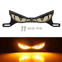 Load image into Gallery viewer, 12V Universal Motorcycle License Plate Screw LED Running Light Angel Eyes Devil Eye Flashing Signal Light
