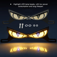 Load image into Gallery viewer, 12V Universal Motorcycle License Plate Screw LED Running Light Angel Eyes Devil Eye Flashing Signal Light
