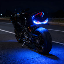 Load image into Gallery viewer, 12V Universal Motorcycle License Plate Screw LED Running Light Angel Eyes Devil Eye Flashing Signal Light
