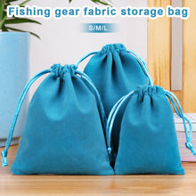 Load image into Gallery viewer, Portable Fishing Reel Protective Storage Bag for Spinning Baitcasting Reels Flocking Pouch for Lure Fishing Gear Accessories
