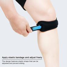 Load image into Gallery viewer, Sports Knee Support with Compression &amp; Patellar Strap Shock Absorption Breathable for Running Basketball Outdoor Exercise Protection
