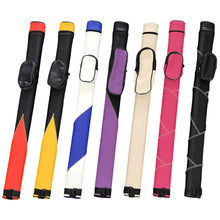 Load image into Gallery viewer, 1/2 Split Billiard Cue Storage Bag Anti-Deformation Oval-Shaped Spliced Color Cue Tube Single-Shoulder Backpack Billiard Supplies
