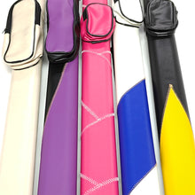 Load image into Gallery viewer, 1/2 Split Billiard Cue Storage Bag Anti-Deformation Oval-Shaped Spliced Color Cue Tube Single-Shoulder Backpack Billiard Supplies
