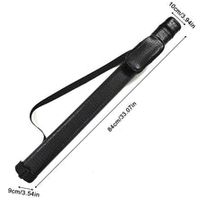 Load image into Gallery viewer, 1/2 Split Pool Cue Case Stain-Resistant Anti-Warping PU Leather Storage Tube with Adjustable Shoulder Strap Billiards Accessories

