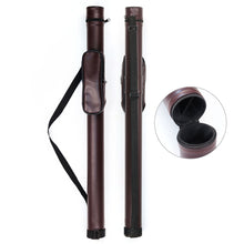 Load image into Gallery viewer, 1/2 Split Round Pool Cue Case with Zippered Compartment and Adjustable Strap Wear-Resistant Anti-Warping Storage Bag Billiards Supplies
