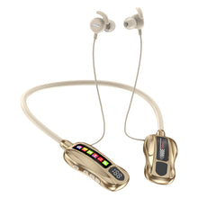 Load image into Gallery viewer, Neckband Bluetooth Earphones with TF Card Slot and LCD Display Screen Racing Shape Design Long Battery Life Sports Earphones-M101S
