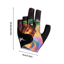 Load image into Gallery viewer, 1PC Professional Left Hand Billiards Glove High Elasticity Breathable Snooker Glove with Non-Slip Pad Hook and Loop Fastening (Pattern Design)
