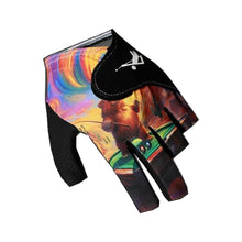 Load image into Gallery viewer, 1PC Professional Left Hand Billiards Glove High Elasticity Breathable Snooker Glove with Non-Slip Pad Hook and Loop Fastening (Pattern Design)
