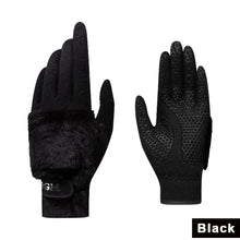 Load image into Gallery viewer, 1Pair Winter Women's Golf Gloves Rabbit Fur-Like Thermal Insulated Gloves Golf Training Supplies
