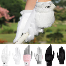 Load image into Gallery viewer, 1Pair Winter Women's Golf Gloves Rabbit Fur-Like Thermal Insulated Gloves Golf Training Supplies
