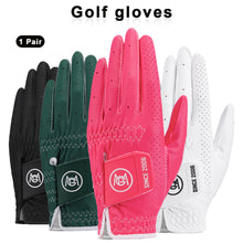 Load image into Gallery viewer, 1Pair Women's Golf Gloves Nano Microfiber Anti-Slip Breathable UV Protection Sport Gloves

