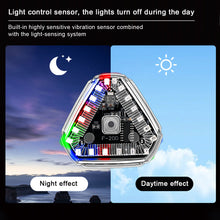 Load image into Gallery viewer, Wireless Navigation Light Solar and USB Charging Anti-Rear-End Warning LED Strobe Light For Electric Motorcycles Hook-and-Loop or Magnetic Fixed
