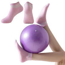 Load image into Gallery viewer, 1Pair Professional Yoga Socks with Non-Slip Silicone Dots Moisture-Wicking Dance Pilates Cotton Socks Home Floor Socks

