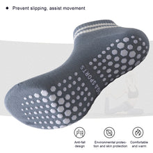 Load image into Gallery viewer, 1Pair Professional Yoga Socks with Non-Slip Silicone Dots Moisture-Wicking Dance Pilates Cotton Socks Home Floor Socks
