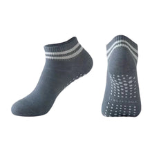 Load image into Gallery viewer, 1Pair Professional Yoga Socks with Non-Slip Silicone Dots Moisture-Wicking Dance Pilates Cotton Socks Home Floor Socks
