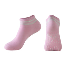 Load image into Gallery viewer, 1Pair Professional Yoga Socks with Non-Slip Silicone Dots Moisture-Wicking Dance Pilates Cotton Socks Home Floor Socks
