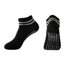 Load image into Gallery viewer, 1Pair Professional Yoga Socks with Non-Slip Silicone Dots Moisture-Wicking Dance Pilates Cotton Socks Home Floor Socks
