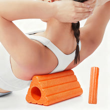 Load image into Gallery viewer, 2-in-1 Triangle Yoga Block High-Density Back Support Equipment Muscle Relaxation Roller Dance Training Aid
