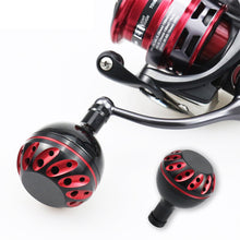 Load image into Gallery viewer, Lure Fishing Reel Aluminum Alloy Spherical Hollow-Out Handle Knob Universal Modification Accessories for Baitcast Spinning Reels Fishing Supplies
