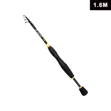 Load image into Gallery viewer, 1.6/1.8/2.1/2.4M Telescopic Carbon Fiber Fishing Rod Lightweight Portable Spinning Rod with Strong Backbone for Mandarin Fish Snakehead
