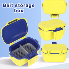 Load image into Gallery viewer, Multifunctional Live Bait Storage Box with Snap Lock Double-Layer Breathable Moisture-Retaining Box for Red Worms Earthworms Fishing Accessory
