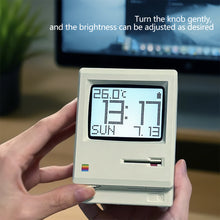 Load image into Gallery viewer, Retro Clock Creativity Maclock Alarm Clock Student Specific Wake Up Artifact Desktop Decor Electronic Display Alarm Clock

