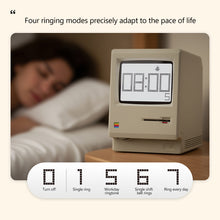 Load image into Gallery viewer, Retro Clock Creativity Maclock Alarm Clock Student Specific Wake Up Artifact Desktop Decor Electronic Display Alarm Clock
