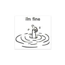 Load image into Gallery viewer, 3Pcs Personality Im Fine Slogan Waterproof Wear Resistant Crystal No Trace Stick Universal Laptop Car Decorative Transfer Sticker
