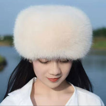 Load image into Gallery viewer, New Fluffy Fur Women's Winter Hat Winter Snow Ski Cap Female Faux Fur Thick Warm Windproof Hat Russian Hat Mink Fisherman's Hat
