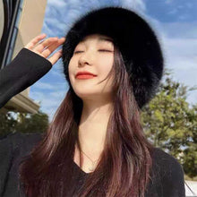 Load image into Gallery viewer, New Fluffy Fur Women's Winter Hat Winter Snow Ski Cap Female Faux Fur Thick Warm Windproof Hat Russian Hat Mink Fisherman's Hat
