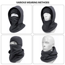 Load image into Gallery viewer, Thermal Balaclava with Integrated Neck Warmer Multi-function Ski Face Cover Snood Hood Balaclava Hat for Winter Sports Outdoor Cold Weather Protection
