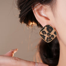 Load image into Gallery viewer, Retro Earrings Geometric Heart Leopard Print Earrings Light Luxury Earrings Fashion Accessories Gift For Women
