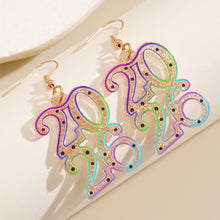 Load image into Gallery viewer, 2026 New Year Number 2026 Earrings Colorful Geometric Hollowed Earrings Female Ear Accessories New Year Jewelry Gift Women Men

