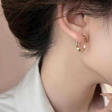 Load image into Gallery viewer, Retro Light Luxury Trend Colorful Geometric Earrings Female Earrings Fashion Holiday Party Accessories Jewelry Gift Women
