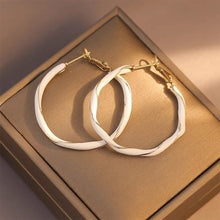Load image into Gallery viewer, Retro Light Luxury Circle Earrings Red Geometric Shape Earrings Fashion Female Ear Accessories Gift Women
